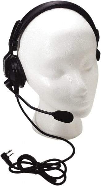 Kenwood - Single Muff, Boom Microphone Single Muff Headset - Black, Use with Protalk Series Two Way Radios - Industrial Tool & Supply