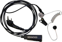 Kenwood - Ear Bud, Palm Microphone Two Wire Microphone - Black & Clear, Use with Protalk Series Two Way Radios - Industrial Tool & Supply