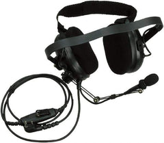 Kenwood - Behind the Head, Boom & Noise Cancelling Microphone Noise Reduction Headset - Black, Use with Protalk Series Two Way Radios - Industrial Tool & Supply