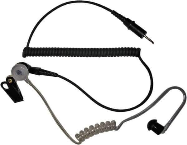 Kenwood - Ear Bud, Push to Talk Microphone Earphone Kit - Black & Clear, Use with Protalk Series Two Way Radios - Industrial Tool & Supply