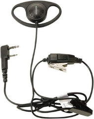 Kenwood - Ear Hanger, Push to Talk Microphone D-Ring Headset - Black, Use with Protalk Series Two Way Radios - Industrial Tool & Supply