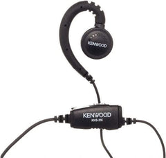 Kenwood - Ear Hanger, Push to Talk Microphone C-Ring Headset - Black, Use with Protalk Series Two Way Radios - Industrial Tool & Supply