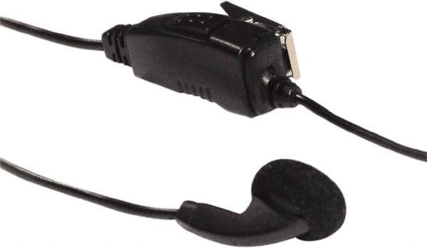 Kenwood - Ear Bud, Push to Talk Microphone Clip Mic with Earphone - Black, Use with Protalk Series Two Way Radios - Industrial Tool & Supply
