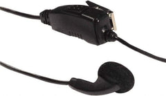Kenwood - Ear Bud, Push to Talk Microphone Clip Mic with Earphone - Black, Use with Protalk Series Two Way Radios - Industrial Tool & Supply