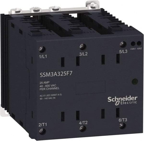 Schneider Electric - 3 Pole, 1NO, 90-140 VAC Control Relay - Industrial Tool & Supply