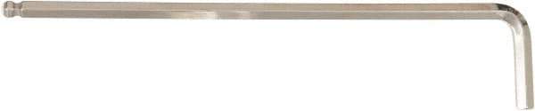 Wiha - 1/4" Hex, Long Arm, Ball End Hex Key - 185mm OAL, Inch System of Measurement - Industrial Tool & Supply