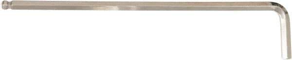 Wiha - 3/32" Hex, Long Arm, Ball End Hex Key - 113mm OAL, Inch System of Measurement - Industrial Tool & Supply
