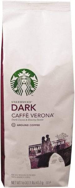 Starbucks - Coffee, Verona, Ground, 1 Lb Bag - Industrial Tool & Supply