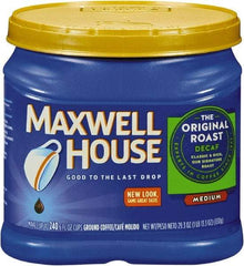 Maxwell House - Coffee, Decaffeinated Ground Coffee, 29.3 oz Can - Industrial Tool & Supply