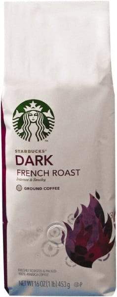 Starbucks - Coffee, French Roast, Ground, 1 Lb Bag - Industrial Tool & Supply