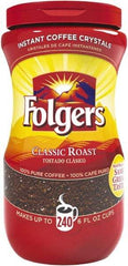 Folgers - Instant Coffee Crystals, Classic Roast, 16 oz Jar - Industrial Tool & Supply