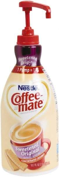 Coffee-Mate - Liquid Coffee Creamer, Sweetened Original, 1500mL Pump Dispenser - Industrial Tool & Supply