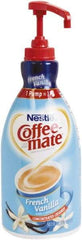 Coffee-Mate - Liquid Coffee Creamer, French Vanilla, 1500mL Pump Bottle - Industrial Tool & Supply