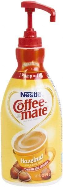 Coffee-Mate - Liquid Coffee Creamer, Hazelnut, 1500mL Pump Bottle - Industrial Tool & Supply