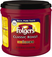 Folgers - Coffee, Classic Roast, Ground, 30.5 oz Canister - Industrial Tool & Supply