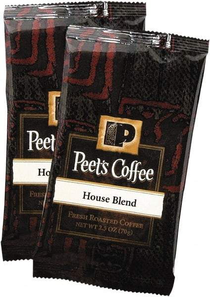 Peet's Coffee & Tea - Coffee Portion Packs, House Blend, 2.5 oz Frack Pack, 18/Box - Industrial Tool & Supply