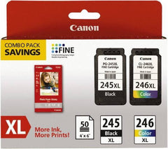Canon - Ink & Paper Combo - Use with Canon PIXMA iP2820, MG2420, MG2920, MG2924, MX492 - Industrial Tool & Supply
