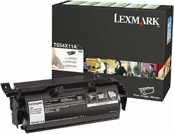 Lexmark - Black Ink Cartridge - Use with Lexmark T654dn, T654dtn, T654n, T656dne - Industrial Tool & Supply