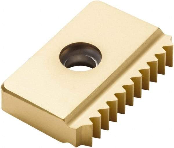 Seco - 12 TPI, External Thread, UN Standard, 25EM CP500 Grade Thread Mill Insert - Carbide, TiAlN/TiN Coating - Industrial Tool & Supply