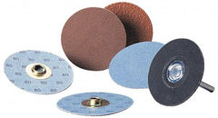 Standard Abrasives - 1-1/2" Disc Diam, 100 Grit, Aluminum Oxide Quick Change Disc - Type S Attaching System, Coated, Light Brown, Fine Grade - Industrial Tool & Supply