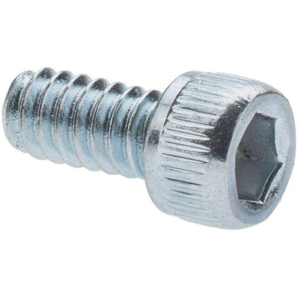 Value Collection - 5/16-18 UNC Hex Socket Drive, Socket Cap Screw - Alloy Steel, Zinc-Plated Finish, Partially Threaded, 2" Length Under Head - Industrial Tool & Supply