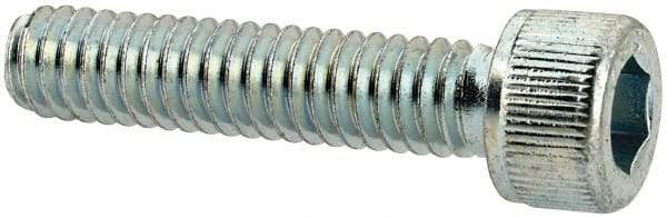 Value Collection - #8-32 UNC Hex Socket Drive, Socket Cap Screw - Alloy Steel, Zinc-Plated Finish, Fully Threaded, 3/4" Length Under Head - Industrial Tool & Supply