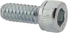 Value Collection - #10-24 UNC Hex Socket Drive, Socket Cap Screw - Alloy Steel, Zinc-Plated Finish, Fully Threaded, 1/2" Length Under Head - Industrial Tool & Supply