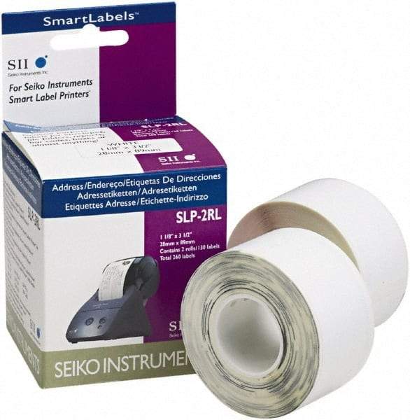 Seiko - Address Shipping Label - 1-1/8" High x 3-1/2" Wide - Industrial Tool & Supply