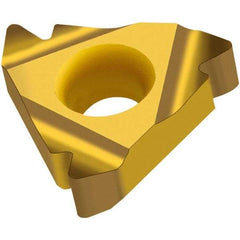 Walter - External Right Hand M (Metric 60°, MF 60°, UN 60°, UNC 60°, UNF 60°) Laydown Threading Insert - Grade WXM20, TiCN Coated 9.53mm Inscribed Circle - Industrial Tool & Supply