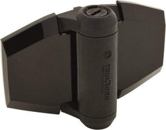 D&D Technologies - 3-3/4" Long x 5.2" Wide x 0.36" Thick, Gate Hinge - Polymer, Black Finish - Industrial Tool & Supply