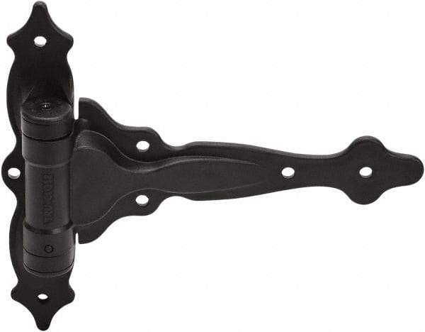 D&D Technologies - 7-3/4" Long x 9-1/2" Wide x 0.22" Thick, Gate Hinge - Polymer, Black Finish - Industrial Tool & Supply