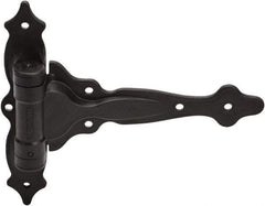 D&D Technologies - 7-3/4" Long x 9-1/2" Wide x 0.22" Thick, Gate Hinge - Polymer, Black Finish - Industrial Tool & Supply