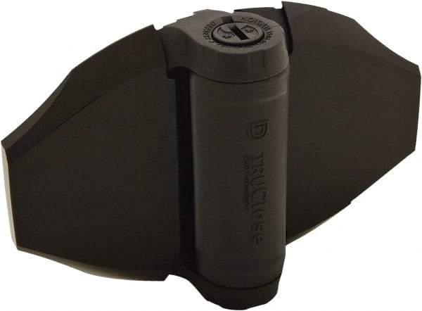 D&D Technologies - 4-3/4" Long x 6.93" Wide x 0.4" Thick, Gate Hinge - Polymer, Black Finish - Industrial Tool & Supply