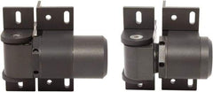 D&D Technologies - 4-1/3" Long x 5.08" Wide x 5/16" Thick, Gate Hinge - Aluminum, Anodized Aluminum Finish - Industrial Tool & Supply