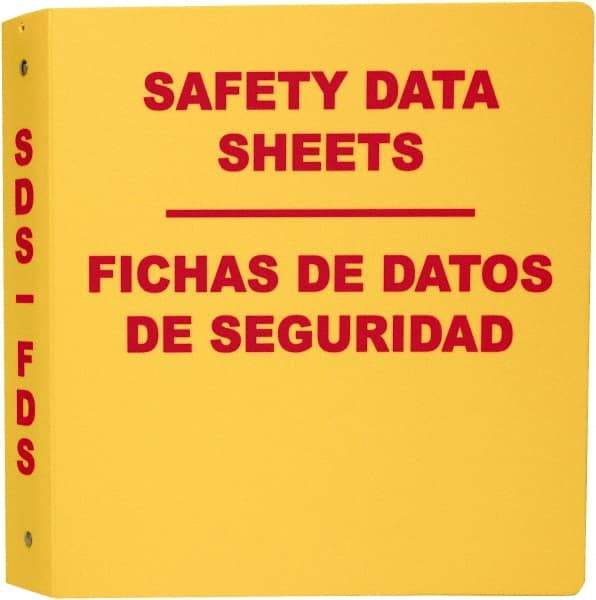 NMC - 11-1/2" Wide x 11" High, Ring Binder - 3 Rings, English & Spanish - Industrial Tool & Supply