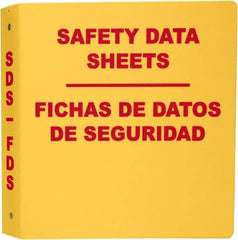 NMC - 11-1/2" Wide x 11" High, Ring Binder - 3 Rings, English & Spanish - Industrial Tool & Supply