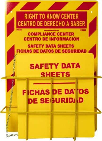 NMC - 20" Wide x 14" High, Information Center - 3 Rings, English & Spanish - Industrial Tool & Supply