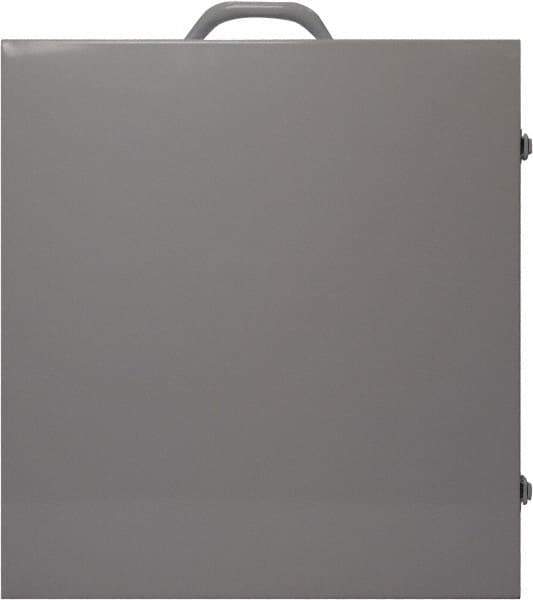 NMC - Empty Metal Lockout Cabinet - 15" Wide x 16" High x 6" Deep, White - Industrial Tool & Supply