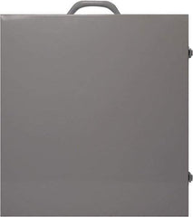 NMC - Empty Metal Lockout Cabinet - 15" Wide x 16" High x 6" Deep, White - Industrial Tool & Supply
