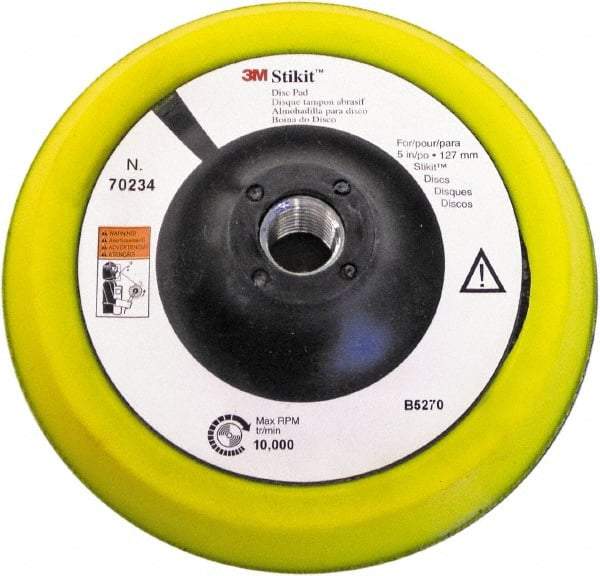 3M - 5" Diam Disc Backing Pad - 12,000 RPM - Industrial Tool & Supply