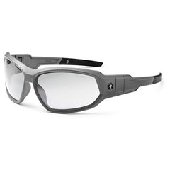 LOKI Clear Lens Matte Gray Safety Glasses // Goggles - Industrial Tool & Supply