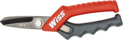 Wiss - 1-3/4" LOC, 7" OAL Stainless Steel Shears - Ergonomic, Plastic Straight Handle, For General Purpose Use - Industrial Tool & Supply