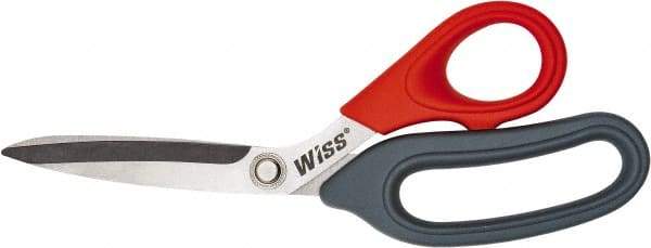 Wiss - 3" LOC, 8-1/2" OAL Stainless Steel Scissors - Plastic Offset Bent Handle, For General Purpose Use - Industrial Tool & Supply