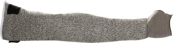 MAPA Professional - Size Regular, Gray HDPE Sleeve - 18" Long Sleeve, Cut Resistance Level 2, Hook & Loop, Made with Thumb Hole - Industrial Tool & Supply
