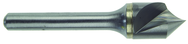 3/8" Size-1/4 Shank-100°-Carbide Single Flute Countersink - Industrial Tool & Supply