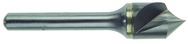 1/4" Size-1/4 Shank-60°-Carbide Single Flute Countersink - Industrial Tool & Supply