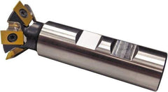 5th Axis - 45° Included Angle, 1-3/4 Inch Max Cutting Diameter, 5 Inserts, CDE Insert Style, Indexable Dovetail Cutter - 4.05 Inch Overall Length - Industrial Tool & Supply