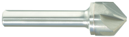 1/2" Size-1/4" Shank-82° Carbide-Bright 6 Flute Chatterless Countersink - Industrial Tool & Supply