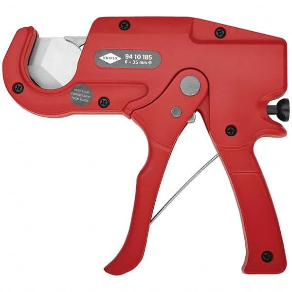 Knipex - Pipe & Tube Cutters Type: Trigger Action Plastic Pipe and Hose Cutter Maximum Pipe Capacity (Inch): 1-3/8 - Industrial Tool & Supply