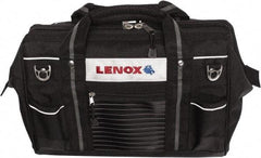 Lenox - 19 Pocket Black Ballistic Polyester Tool Bag - 16" Wide x 10-1/2" Deep x 10-1/2" High - Industrial Tool & Supply